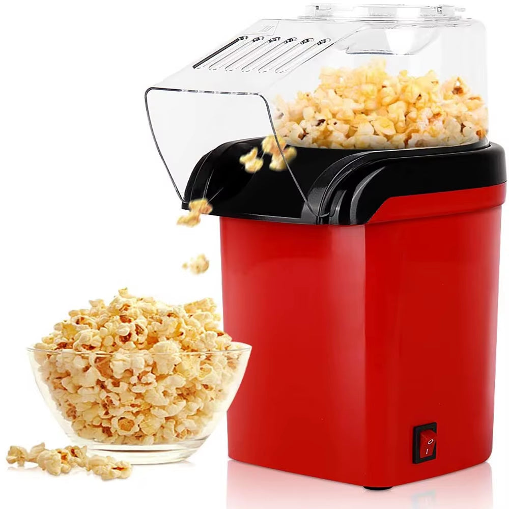 1200W Mini Popcorn Machine Household Healthy Hot Air Oil-Free Popcorn Maker Corn Popper for Home Kitchen Baking Tools