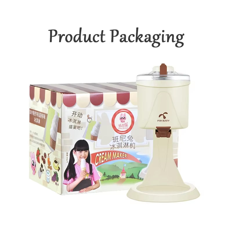 Ice Cream Machine 220V Household Automatic DIY Frozen Fruit 1L Fruit Dessert Machine Milkshake Machine BL-1000 21W