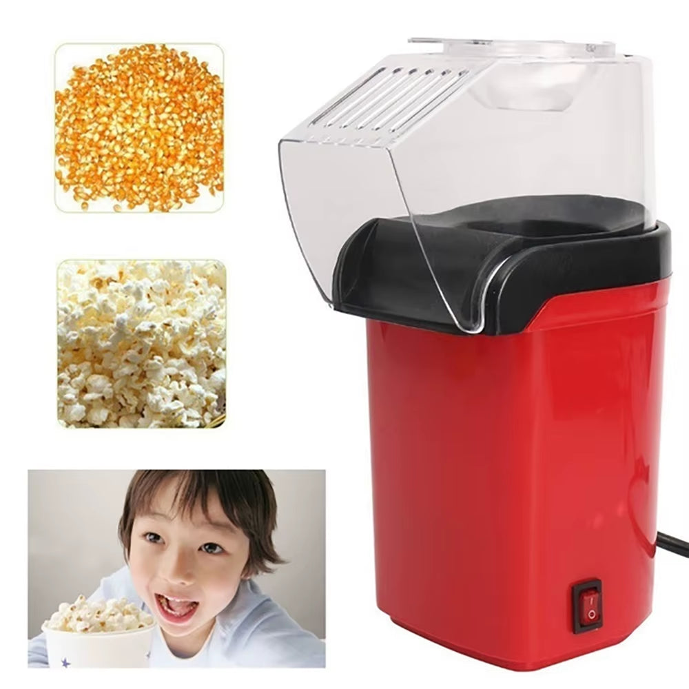 1200W Mini Popcorn Machine Household Healthy Hot Air Oil-Free Popcorn Maker Corn Popper for Home Kitchen Baking Tools