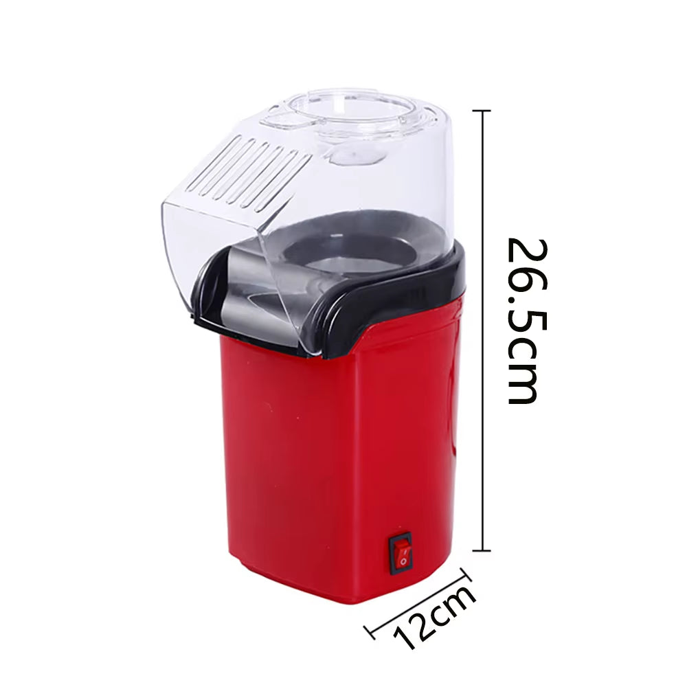 1200W Mini Popcorn Machine Household Healthy Hot Air Oil-Free Popcorn Maker Corn Popper for Home Kitchen Baking Tools