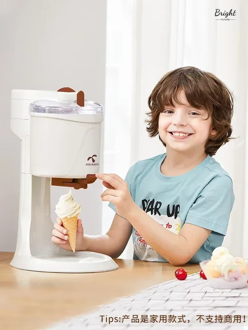 New Ice Cream Machine Home Small Automatic New Cone Machine Ice Cream Machine Children Homemade Ice Cream