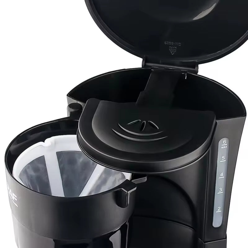 600Ml Electric Coffee Maker Machine, 600W Household Semi-Automatic Small Milk Coffee Pot, Office Bedroom Mocha Pot ,Anti-Drip