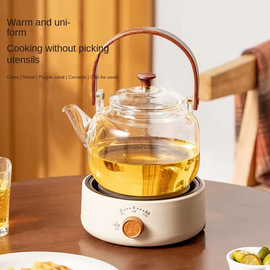 250/500W New Multipurpose Electric Stove Water Boiling Tea Stove Mini Electric Stove Tea Maker for Flat Cookware and Cups