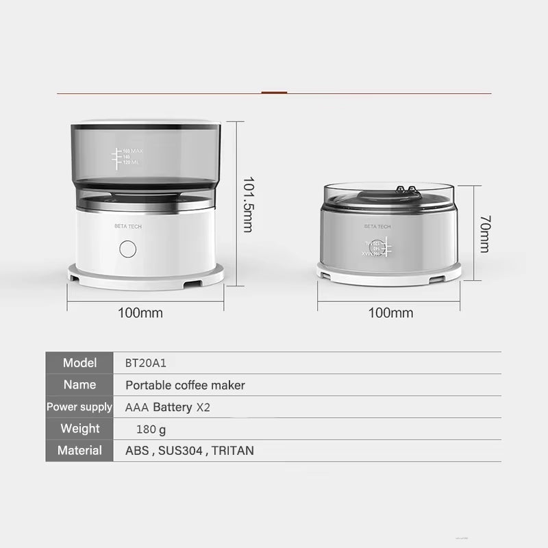 Mini Coffee Machine Hand-Pressed Coffee Maker Coffee Brewer Grinder Automatic Hand Drip Coffee Americano Maker Coffeeware
